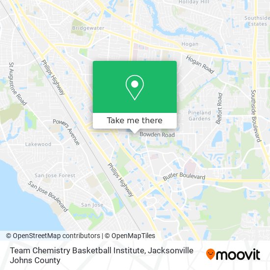 Mapa de Team Chemistry Basketball Institute