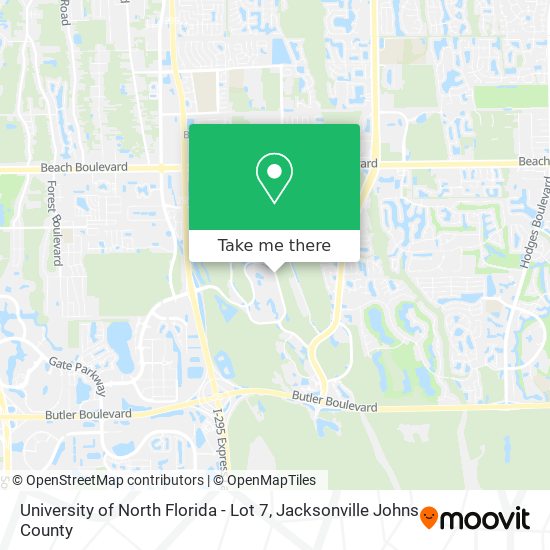 University of North Florida - Lot 7 map