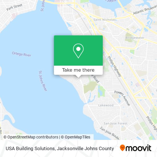 USA Building Solutions map