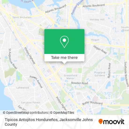 Mapa de Tipicos Antojitos Hondureños