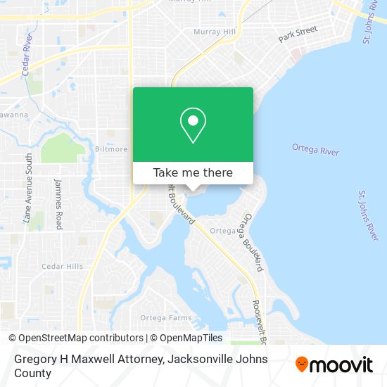 Gregory H Maxwell Attorney map