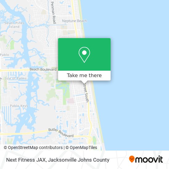Next Fitness JAX map