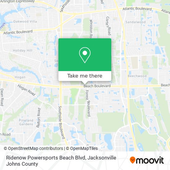 Ridenow Powersports Beach Blvd map