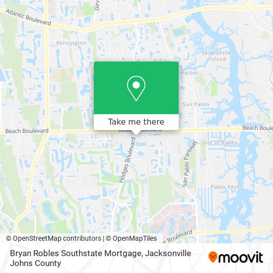 Bryan Robles Southstate Mortgage map