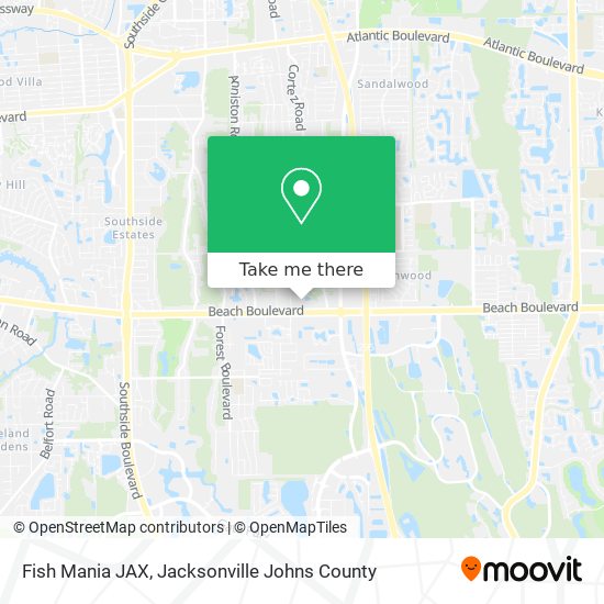 Fish Mania JAX map