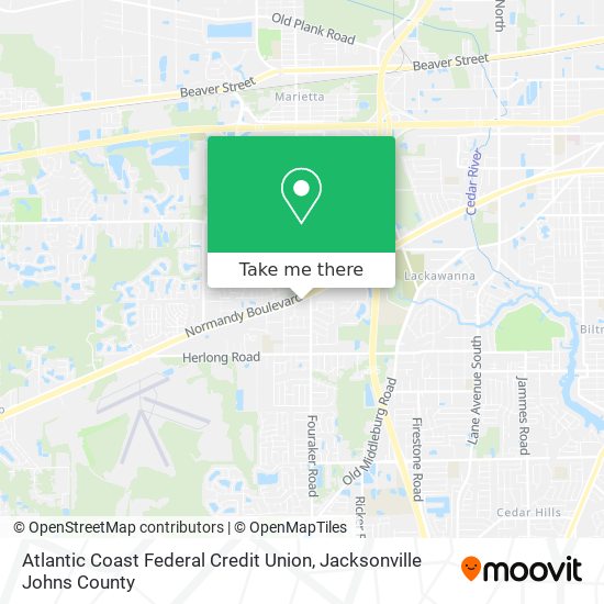 Mapa de Atlantic Coast Federal Credit Union