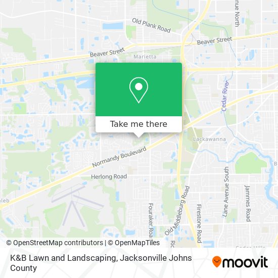 Mapa de K&B Lawn and Landscaping