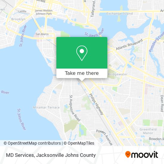 Mapa de MD Services