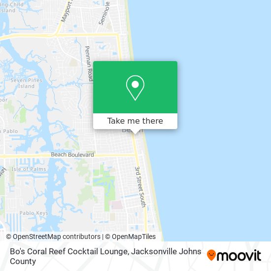 Mapa de Bo's Coral Reef Cocktail Lounge