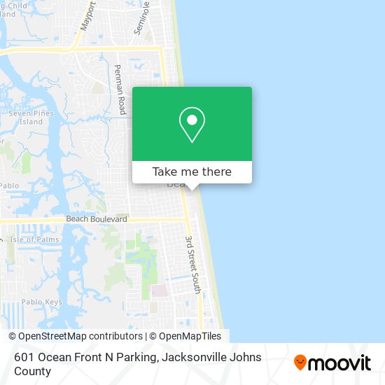 601 Ocean Front N Parking map