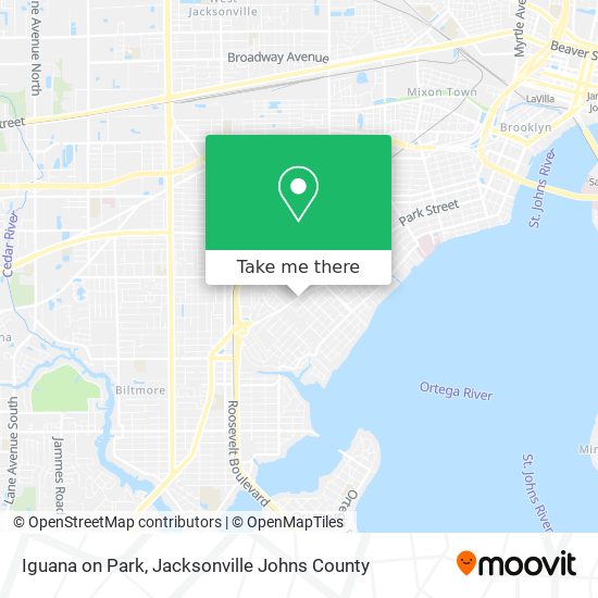Iguana on Park map