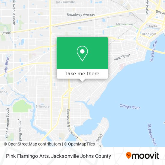 Pink Flamingo Arts map