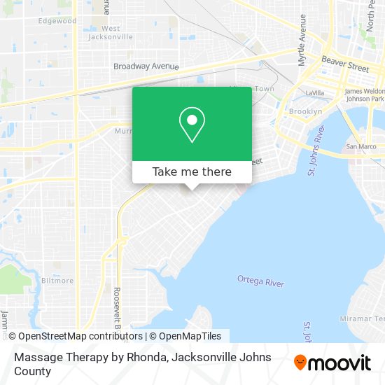 Massage Therapy by Rhonda map