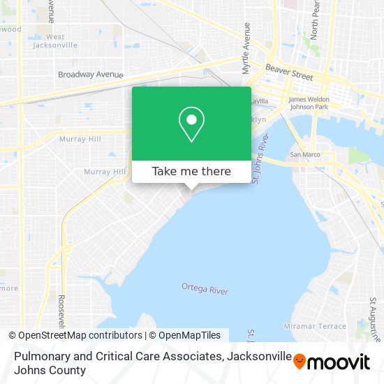Pulmonary and Critical Care Associates map