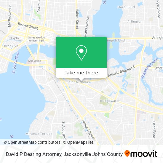 Mapa de David P Dearing Attorney
