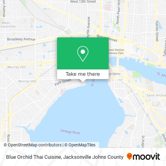 Blue Orchid Thai Cuisine map