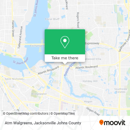Mapa de Atm Walgreens