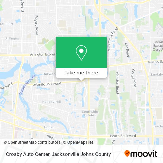 Crosby Auto Center map