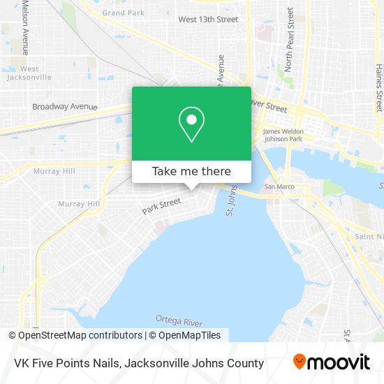 VK Five Points Nails map