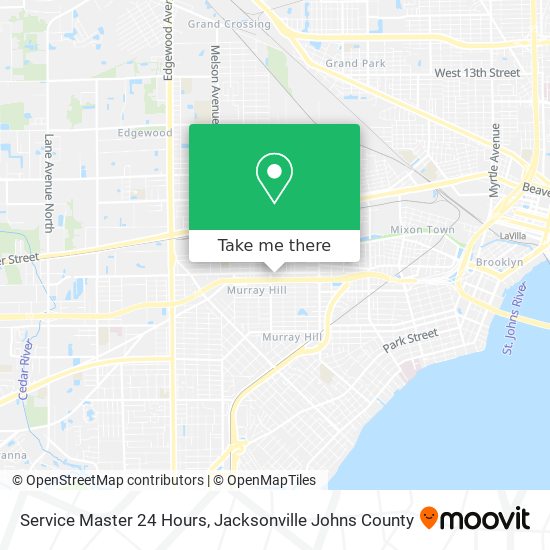 Mapa de Service Master 24 Hours