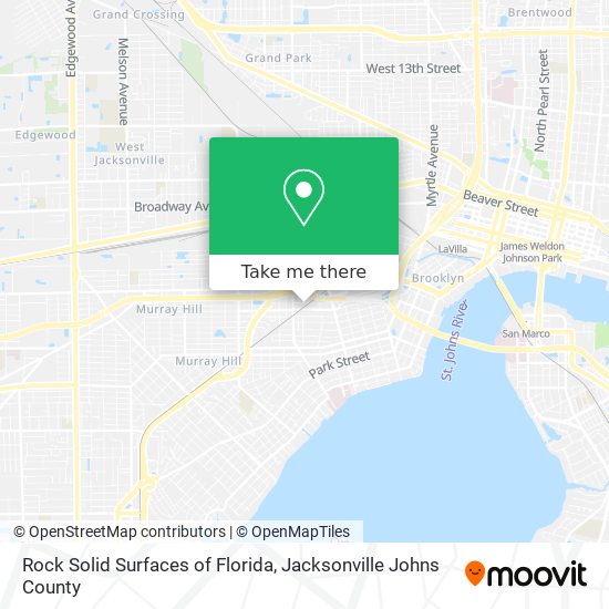 Rock Solid Surfaces of Florida map
