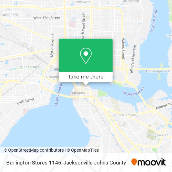 Burlington Stores 1146 map