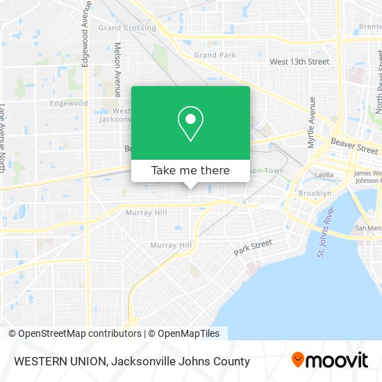 WESTERN UNION map