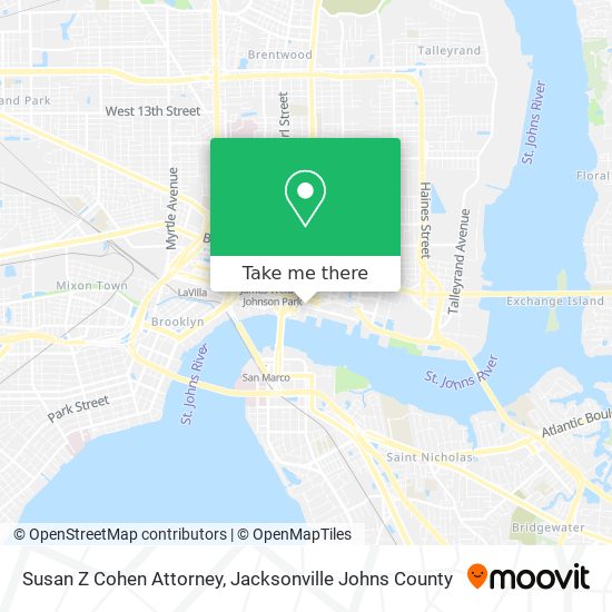 Susan Z Cohen Attorney map