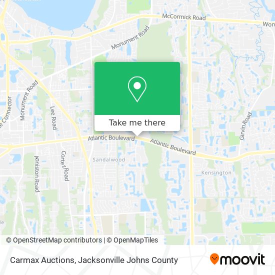 Mapa de Carmax Auctions