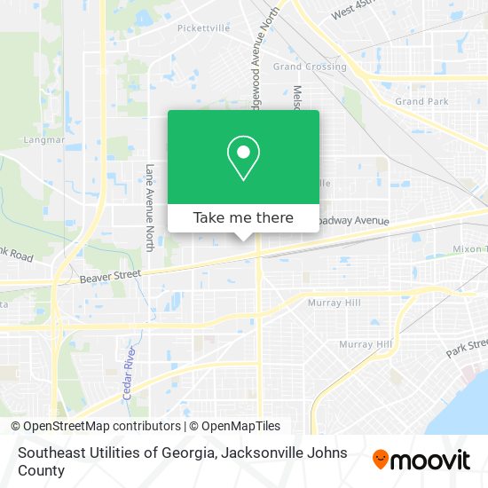 Southeast Utilities of Georgia map
