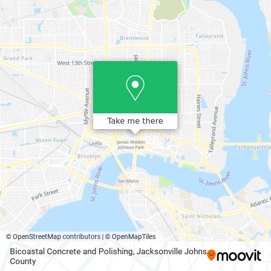 Bicoastal Concrete and Polishing map