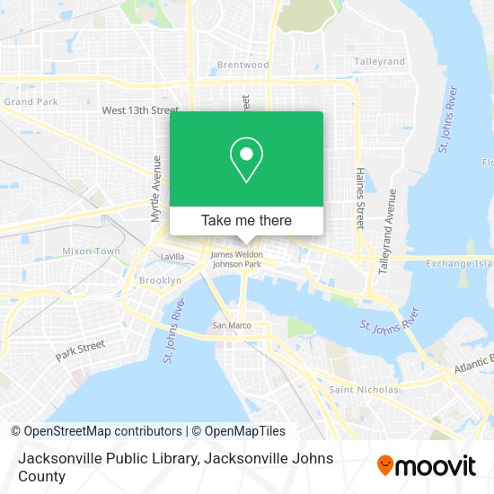 Jacksonville Public Library map
