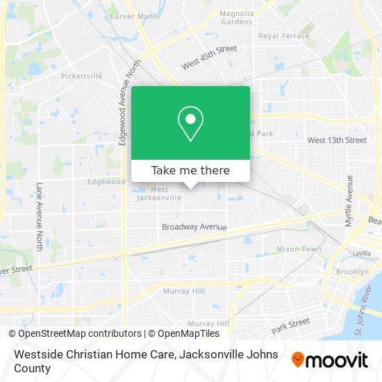 Westside Christian Home Care map