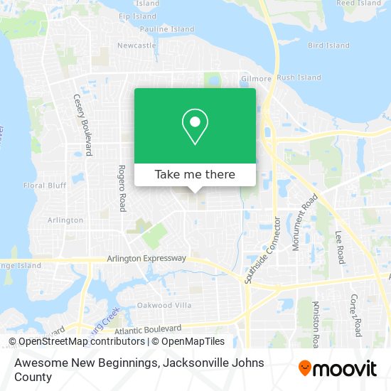 Awesome New Beginnings map