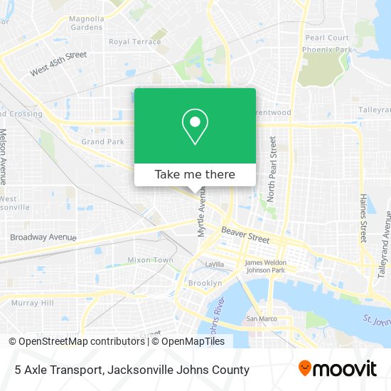 5 Axle Transport map