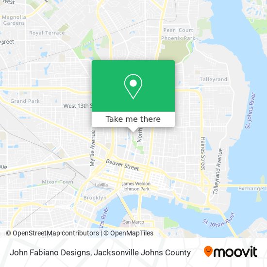 John Fabiano Designs map