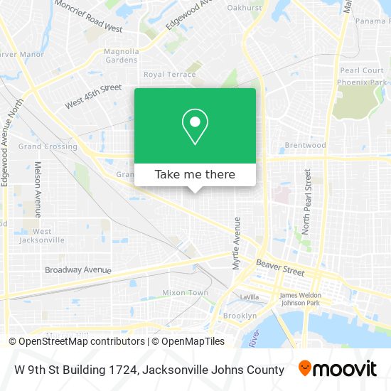 W 9th St Building 1724 map