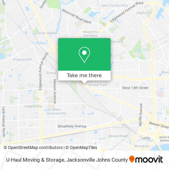 U-Haul Moving & Storage map