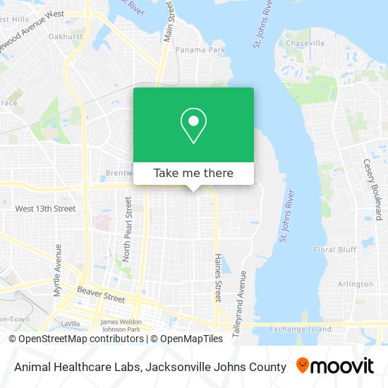 Mapa de Animal Healthcare Labs