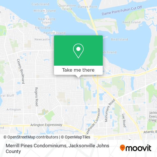 Merrill Pines Condominiums map
