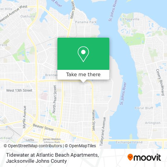 Mapa de Tidewater at Atlantic Beach Apartments