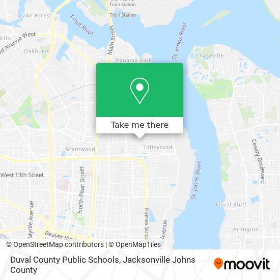 Duval County Public Schools map