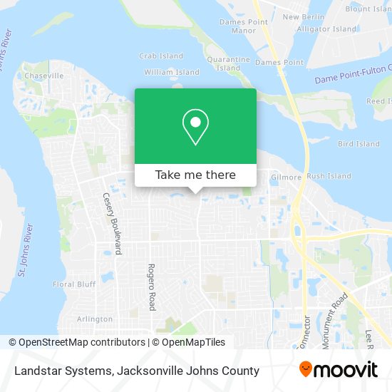 Mapa de Landstar Systems