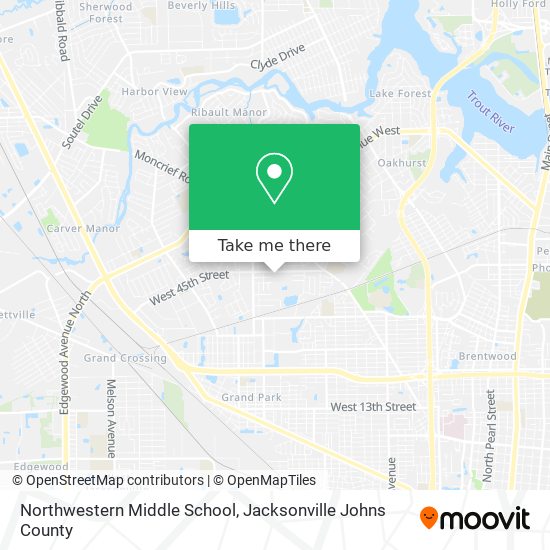 Mapa de Northwestern Middle School