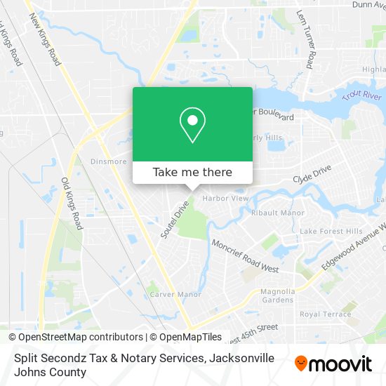 Mapa de Split Secondz Tax & Notary Services