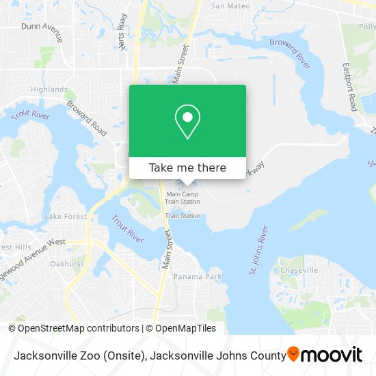 Jacksonville Zoo (Onsite) map