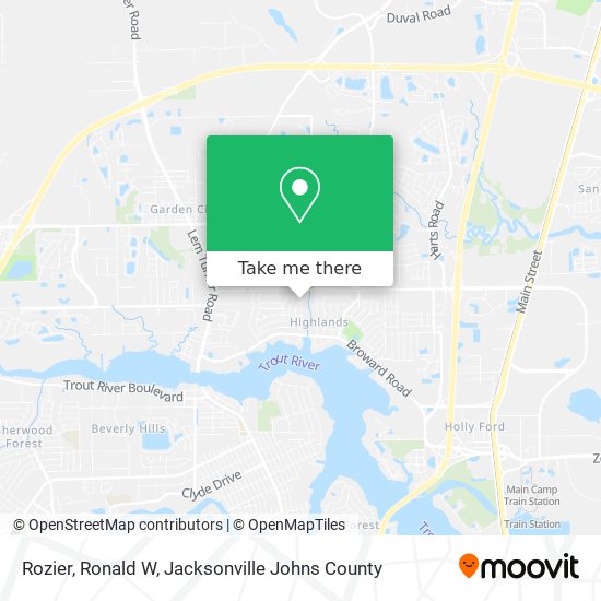 Rozier, Ronald W map