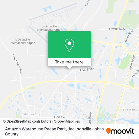 Mapa de Amazon Warehouse Pecan Park
