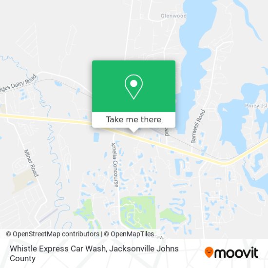 Whistle Express Car Wash map