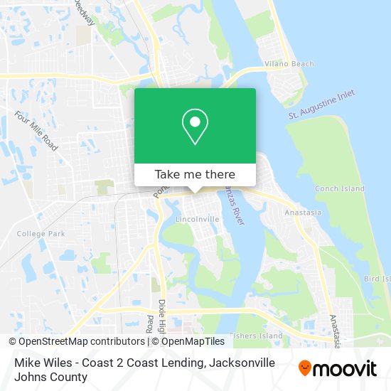 Mike Wiles - Coast 2 Coast Lending map